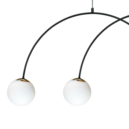 Rozłożysta poczwórna lampa wisząca z czterema kloszami 4xE14 Bow Zuma Line 1275
