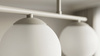 Minimalistyczna, kaszmirowa lampa sufitowa kule RAYA Kaja Lighting K-6041