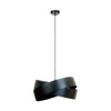 Czarna lampa wisząca metalowa TORNADO 50cm 3xE27 Zuma Line 1142