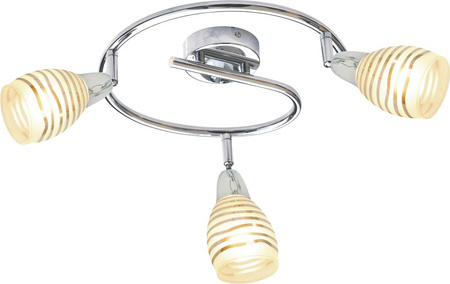 JUBILAT LAMPA SUFITOWA SPIRALA 3X10W E14 LED CHROM Candellux 98-55705
