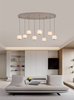 Lampa wisząca owalna ósemka LED Luberon kaszmirowa Aviano Lighting 7051-813
