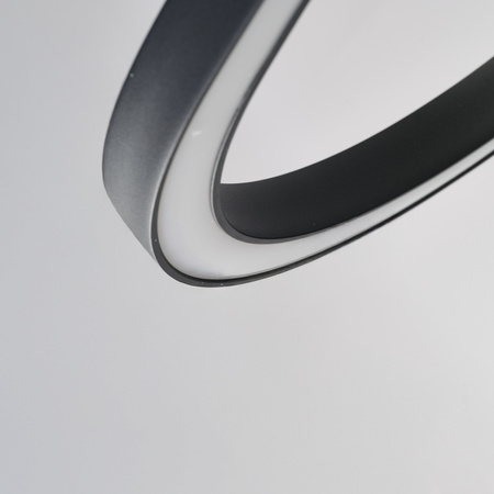 Czarna lampa wisząca owalna LAYLA 120 3000K DIMM BK AZZARDO AZ6755