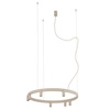 Lampa wisząca duży bezowy okrąg 80cm 13xGU10 R35 + LED FOURTY ROUND LED Nowodvorski 12284