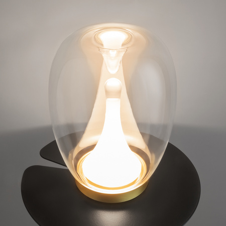 Lampka stołowa szklana transparentna LED 3000K Splash MOD282TL-L15G3K1 Maytoni
