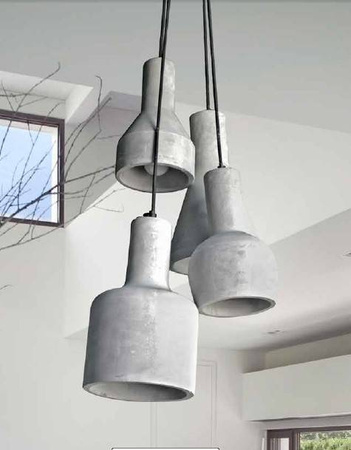 Lampa wisząca z betonu KARINA 4 AZzardo CPL-13007