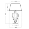 Lampa stołowa BRISTOL Transparent Black 4Concepts L046311514
