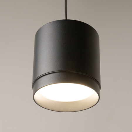 Czarna lampa wisząca tuba 8,2cm na żarówkę GX53 Polar P088PL-GX53-B Maytoni