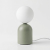 Szałwiowa lampka stołowa z białym kloszem KONI Kaja Lighting K-5974