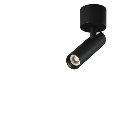 Czarny spotlight natynkowy z ruchomą tubą Focus T C141CL-L125-6W3K-B Maytoni