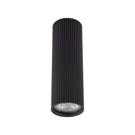 Ryflowana czarna tuba sufitowa TUNE BLACK M TK Lighting 10024