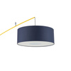 Kolorowa lampa podłogowa łukowa z długim wysięgnikiem i abażurem 1xE27POISE B Nowodvorski 11430