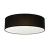 Czarna okrągła 50cm lampa sufitowa z ratanu Marshall 3xE27 Ø50cm Milagro MLP2426