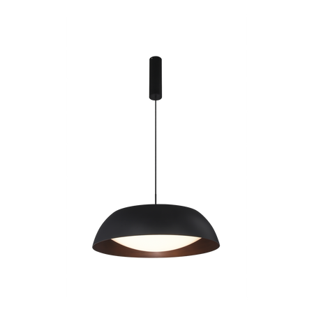 Lampa wisząca LENOX PENDANT 60 AZzardo - nowoczesna czarno-miedziana lampa do salonu