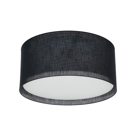 Czarny plafon z tkaniny o średnicy 77cm LARGO BLACK 6XE27 Tk Lighting 11700