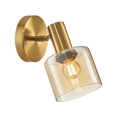 Kinkiet SANTIA Italux WL-65342-1 BRO+AMBER