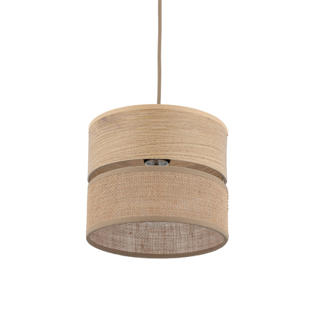 Lampa wisząca abażur DORMA WOOD JUTA 1xE27 Tk Lighting 11785