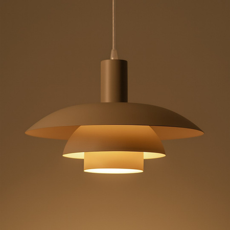 Lampa wisząca pojedyńcza w kolorze kaszmiru FERRO Cashmere 1xE27 Milagro ML2361