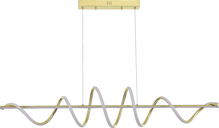 Złota lampa wisząca spirala 120cm ESERO LED 4000K Zuma Line MS902-GD