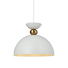 Lampa wisząca metalowa w kolorze białym o średnicy 30cm 1xE27 Pegai Italux PND-62221-1-WH