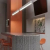 Lampa wisząca liniowa biała 120cm Sigi V LED 3000K PL0130-WH Yaskr