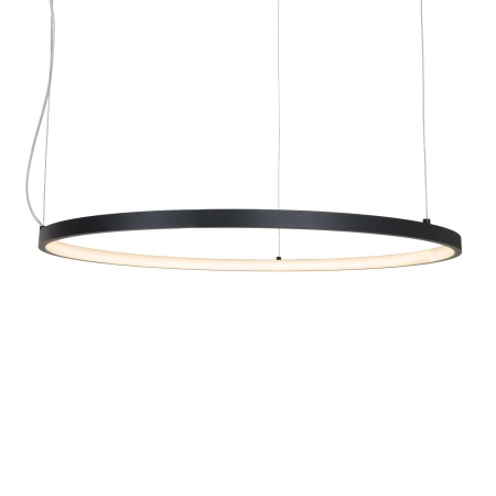 Lampa wisząca czarny pierścień 60cm z trójpunktowym mocowaniem  LED 3000K Visual Hor 24W Maxlight P0656