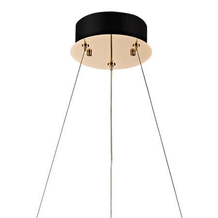 Lampa wisząca Deluxe złoty okrąg kryształowy 50cm 24W LED Milagro ML2779