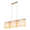 Lampa wisząca 3 abażury na drewnianej belce VIGA SHADE SOSNA 3xE27 Tk Lighting 11882