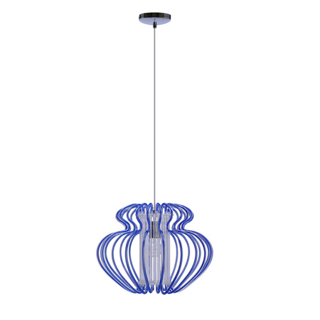 IMPERIA LAMPA WISZĄCA 1X60W E27 450X330 MAŁA NIEBIESKA PROMOCJA Candellux 31-36592