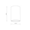 Biała tuba wysokość 10cm IP44 FLARE WHITE 1xGU10 Tk Lighting 10584