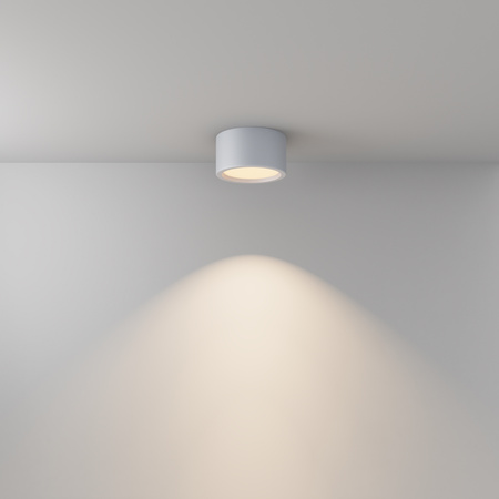 Biała oprawa sufitowa o średnicy 17,6cm IP44 LED 3000K Hydra C090CL-15W3K-W Maytoni