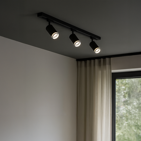 Oprawa Pipe Ring do systemu Track Czarny 1xGU10 Milagro ML2065