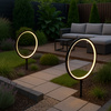 Lampa solarna dwa ringi wbijane w ziemie z panelem solarnym Rings 2x1,5W 2x25lm 3000K Eko-Light EKO2360
