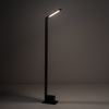 Nowoczesny słupek ogrodowy LED czarny z pochyloną głowicą 80cm 3000K SLIM LED Nowodvorski 11540