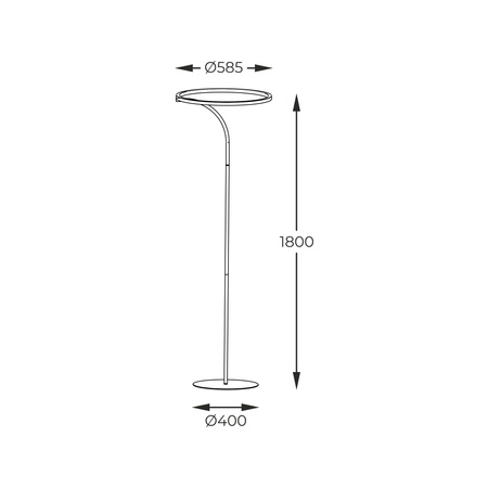 Lampa podłogowa CORIT LED Zuma Line E82907-31