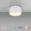 Okrągła biała oprawa natynkowa o średnicy 16cm TANIKA LED z funkcją SimplyDim Just Light 14325-16