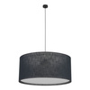 Lampa wisząca czarny abażur o średnicy 77cm LARGO BLACK 3XE27 Tk Lighting 11486