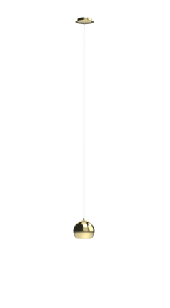 Lampa wisząca GULIA 1 PENDANT GOLD AZZARDO AZ4980 - elegancka złota kula LED