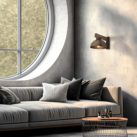 OSLO BROWN KINKIET 1 TK Lighting 6279