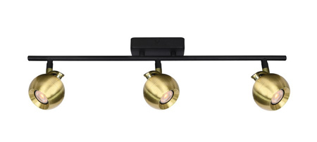 Lampa sufitowa LAFIN Italux SPL-45379-3R-BK-GD