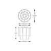 Lampa sufitowa NIRA 8xE14 Zuma Line MX3523-8M-EBCN