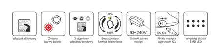Lampka biurkowa K-BL1153 BIAŁY z serii GAJA Kaja Lighting