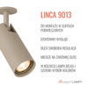 Oprawa podtynkowa z ruchomym reflektorem tuba taupe 1xGU10 LINCAArgon 9013