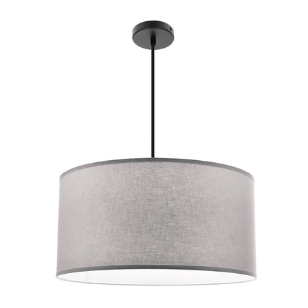 Lampa wisząca z abażurem w kolorze szarym o średnicy 40cm SHANTI 1xE27 Candellux Studio 31-38678