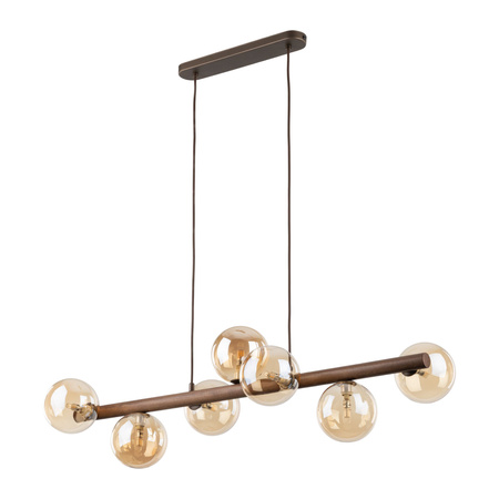 Lampa wisząca ESTERA WOOD ORZECH BURSZTYN 7XG9 Tk Lighting 11096