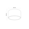 Oprawa sufitowa o średnicy 8cm TOP WHITE 1xGX53 Tk Lighting 11061