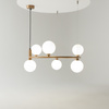 Lampa wisząca RING Maytoni mosiądz MOD013PL-06BS1