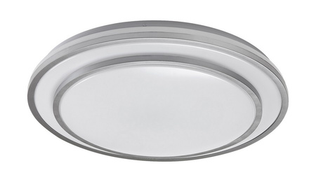 Lampa sufitowa srebrna plafon LUPITA LED Rabalux 2131 sterowana pilotem