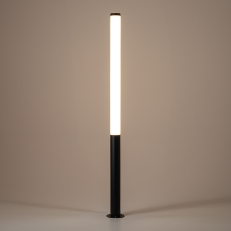 Czarny smukły słupek ogrodowy wysoki 200cm LED 3000K MIA LED L Nowodvorski 11375