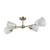 Lampa sufitowa poczwórna antyczne złoto 4xE27 Lamin Italux PND-40697-4-ABR