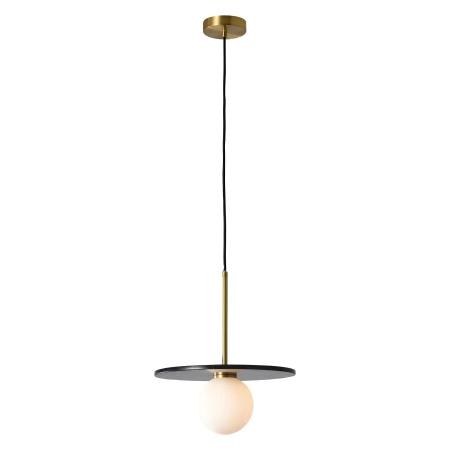 Lampa wisząca marmur + szkło nad wyspę kuchenną Bilo III 1xG9 czarny PL0136-BK Yaskr